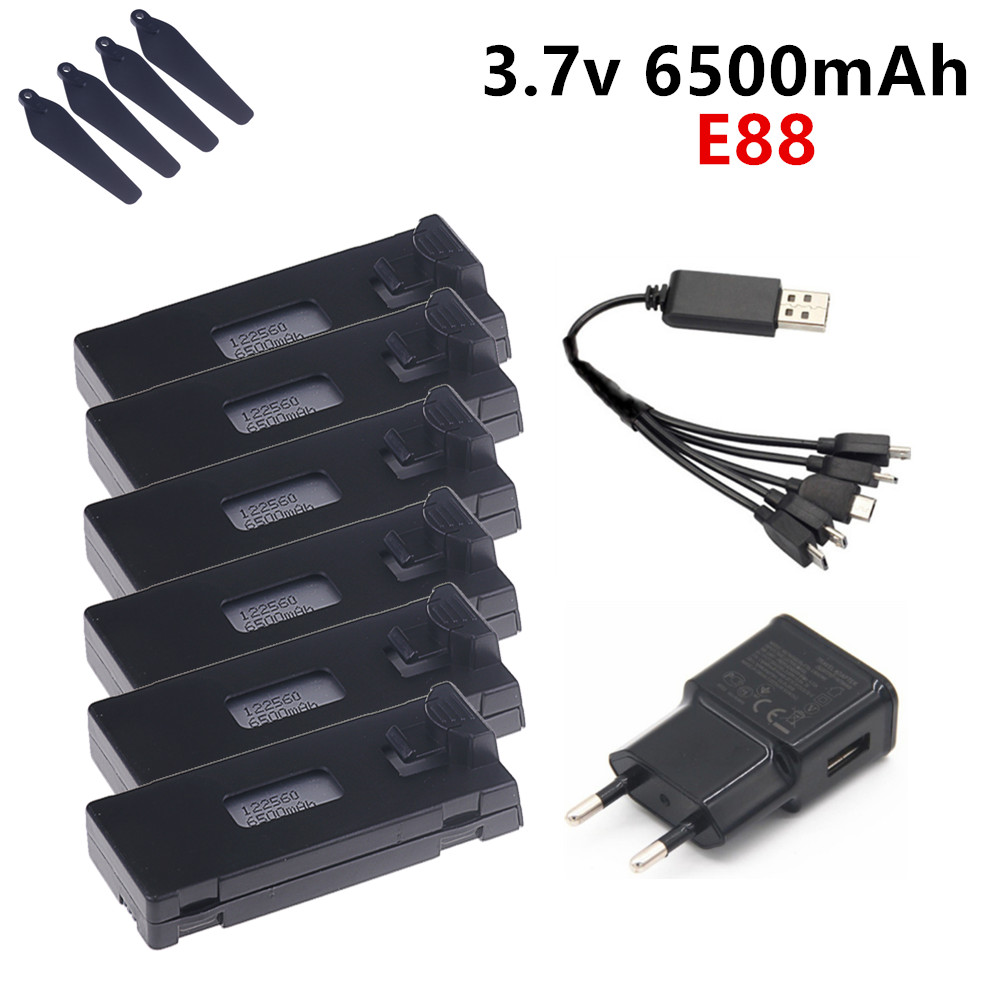 Drone Rc E99 - 3.7V 6500mAh Lipo Battery For E88