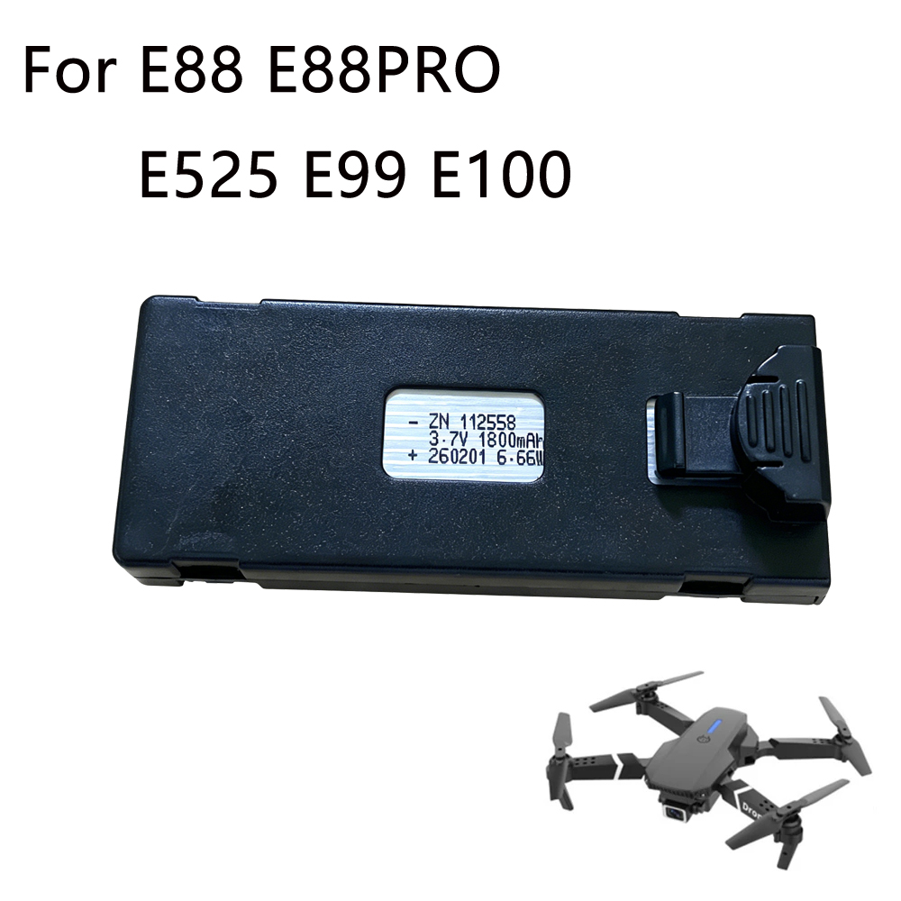 Drone Rc E99 - E88 Drone Battery 3.7V 1800mAh Rechargeable