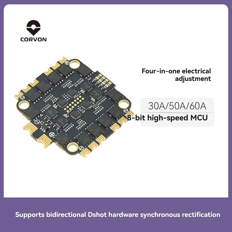 Esc 4In1 Brushless - CORVON 8bit 30A 50A6 0A 4in1