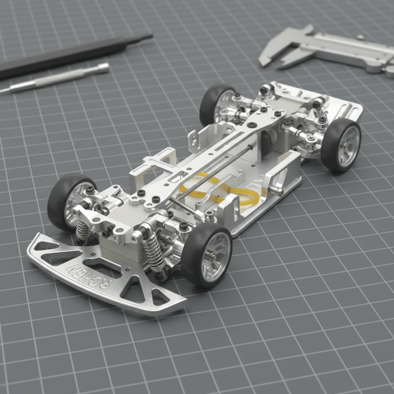 Rc Drift Car Kit - 1/28 Scale RC Car Chassis Adjustable