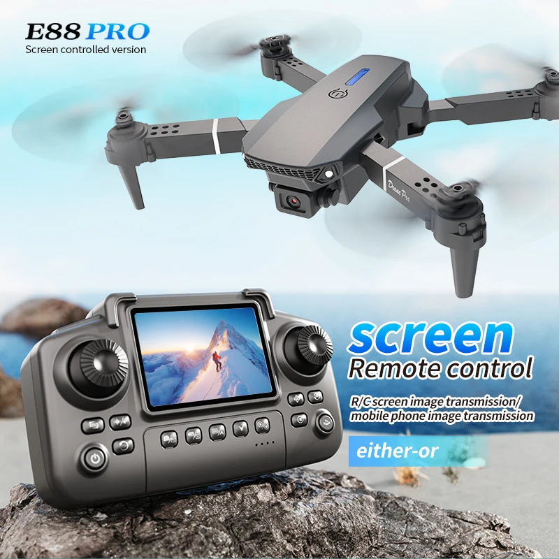 Drone Rc E88 Pro - E88 PRO Drone with screen 4K