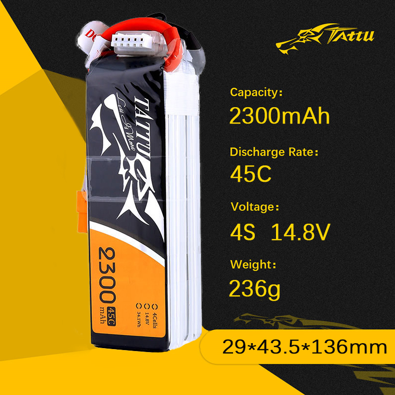Upgrade TATTU 2300mAh 4S 14.8V - огляд і ціна Drone Zll Rc