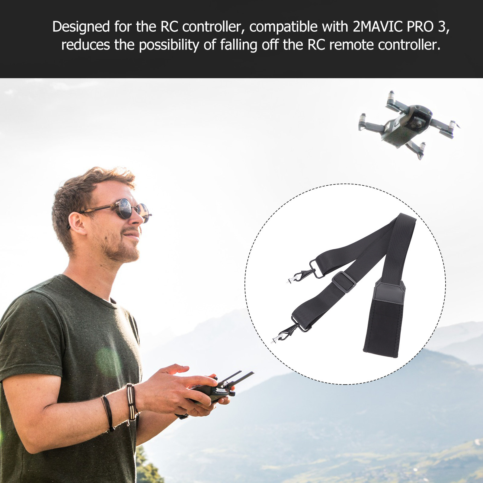 2 3 Compatible Rc Controller N - огляд і ціна Drone Rc Neck Strap