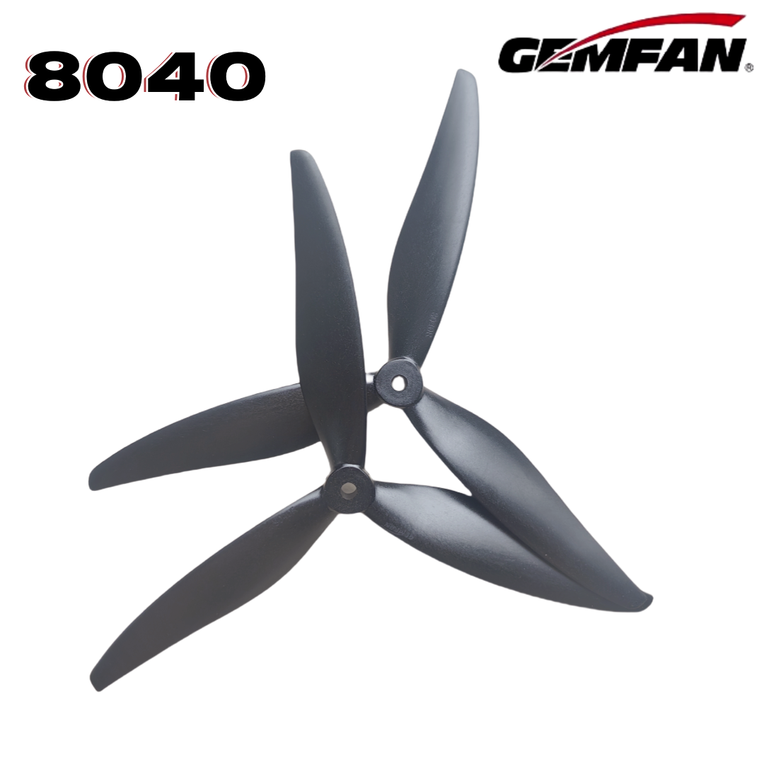 Gemfan 8040 8X4X3 3-blade 8-in - огляд і ціна Rc Motor Drone