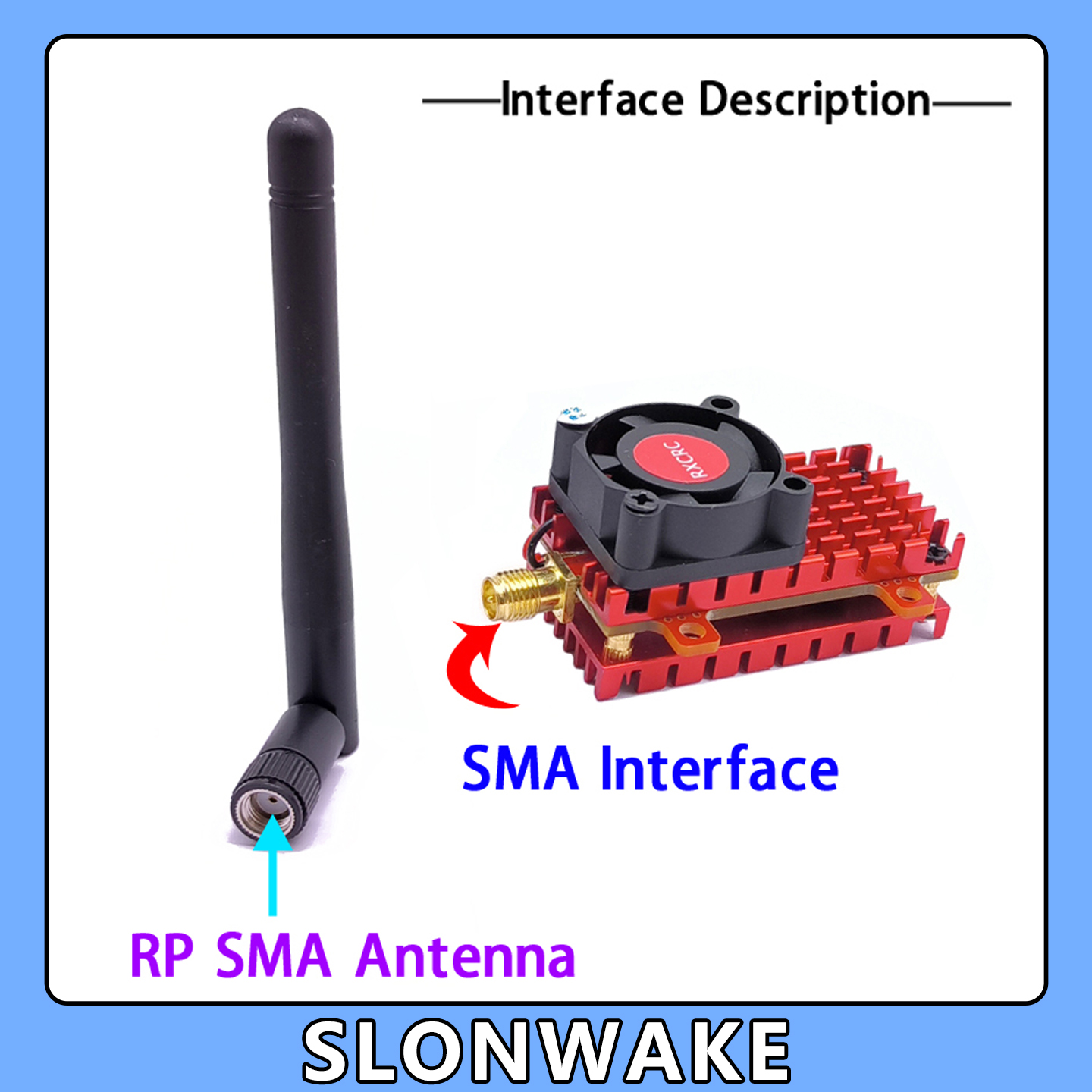 SLONWAKE 5.8G 2W VTX FPV 1800T - огляд і ціна Drone Rc Harness