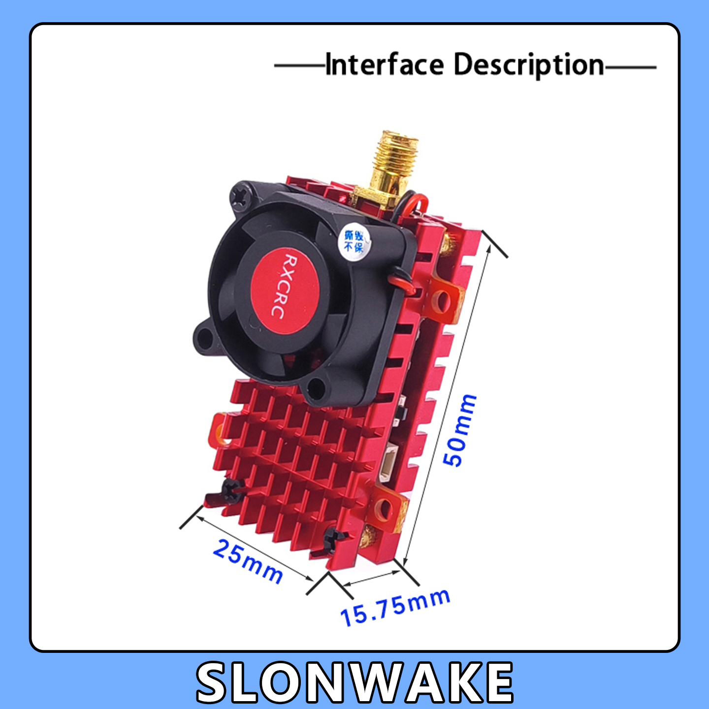 SLONWAKE 5.8G 2W VTX FPV 1800T - огляд і ціна Drone Rc Harness