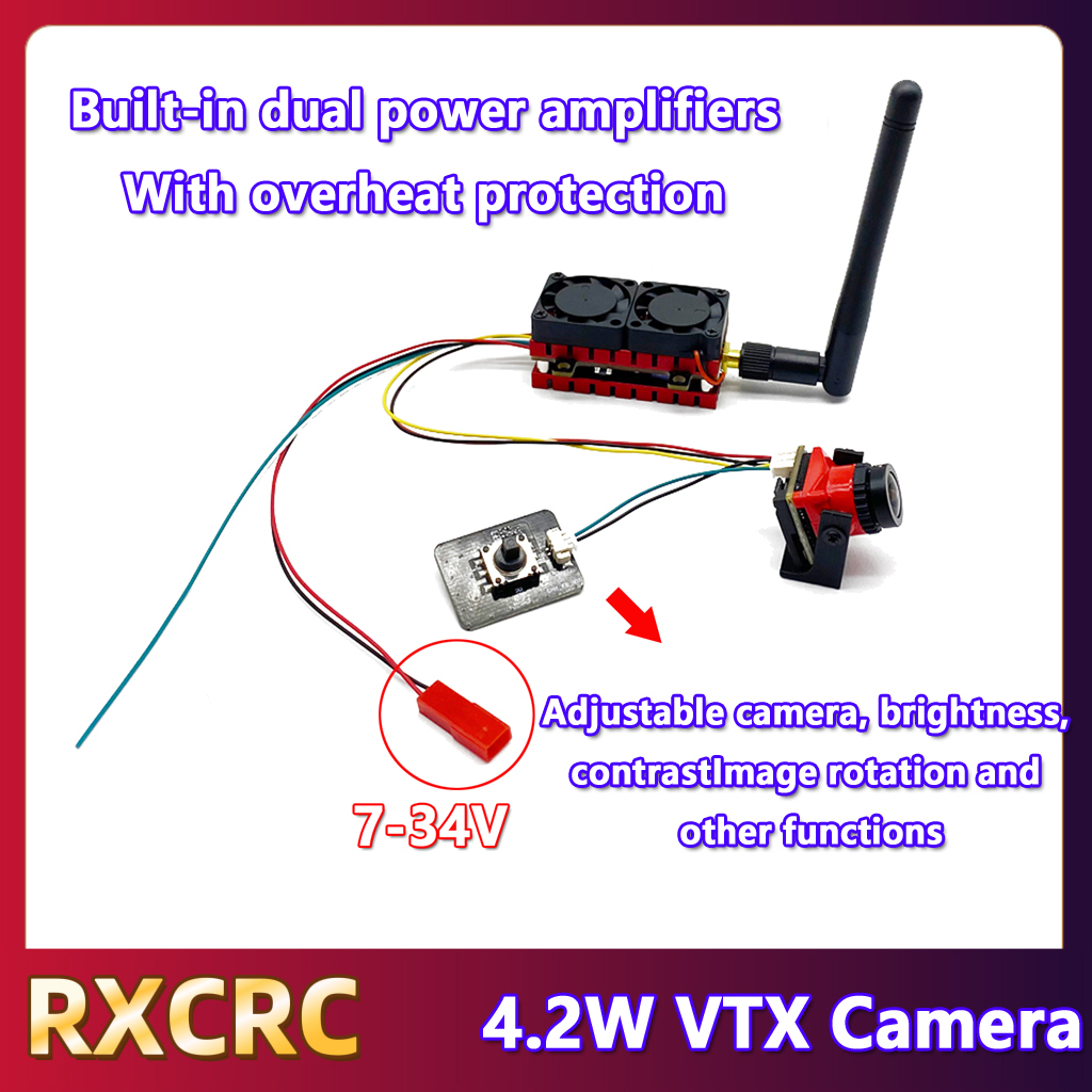 RXCRC 5.8G 48CH 4.2W High Powe - огляд і ціна Drone Rc Controller And Receiver