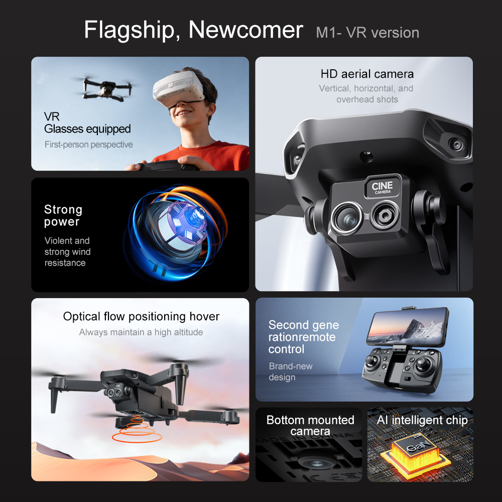 Lenovo M1/M1VR Foldable GPS Dr - огляд і ціна Drone Rc Harness