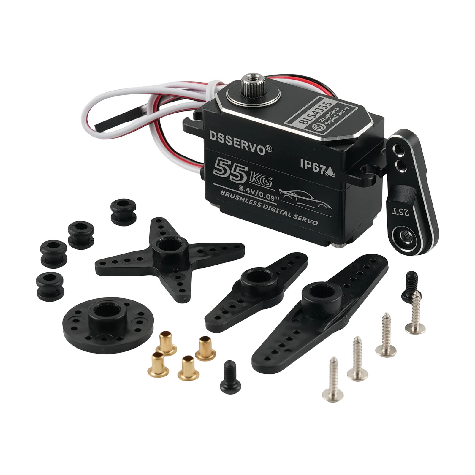 Dsservo BLS4355 55KG Low-profi - огляд і ціна Rc Car Servo