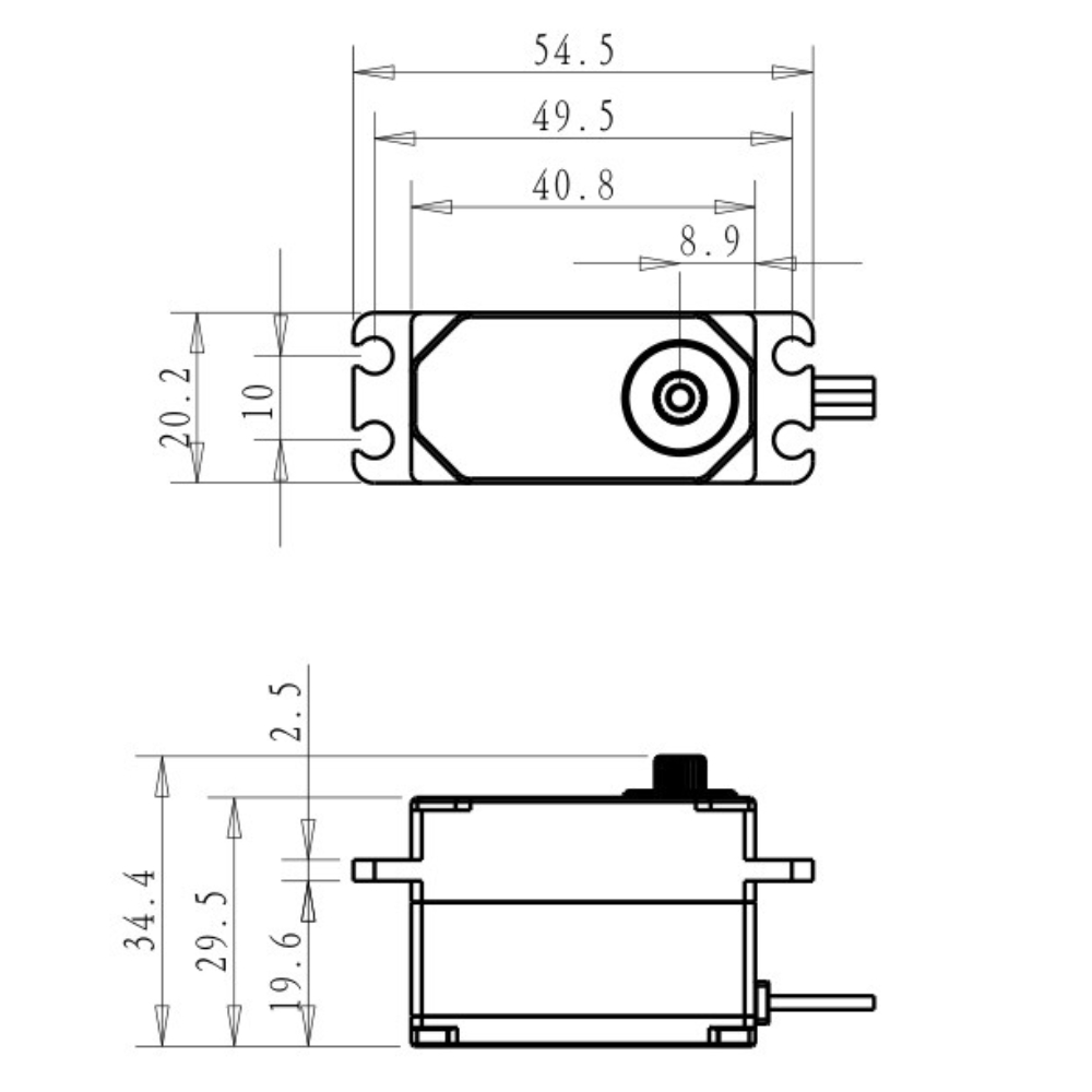 Dsservo BLS4355 55KG Low-profi - огляд і ціна Rc Car Servo