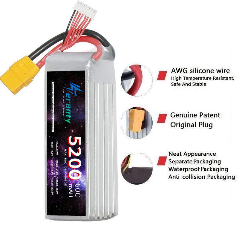 TERANTY 6S 5200mAh Lipo Batter - огляд і ціна Rc Drift Car Kit
