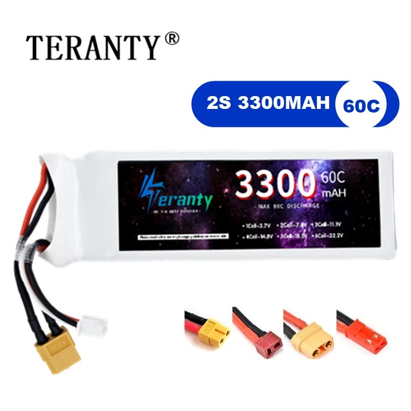 2S 7.4V LiPo Battery 3300mAh 6 - огляд і ціна Drone Rc Boat