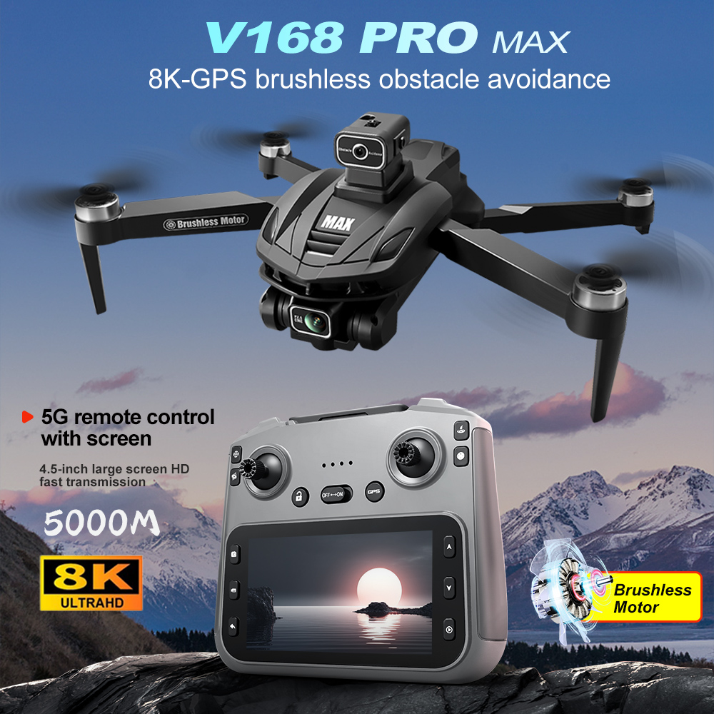 V168 PRO Max GPS Drone 8K Prof - огляд і ціна Drone Rc Harness