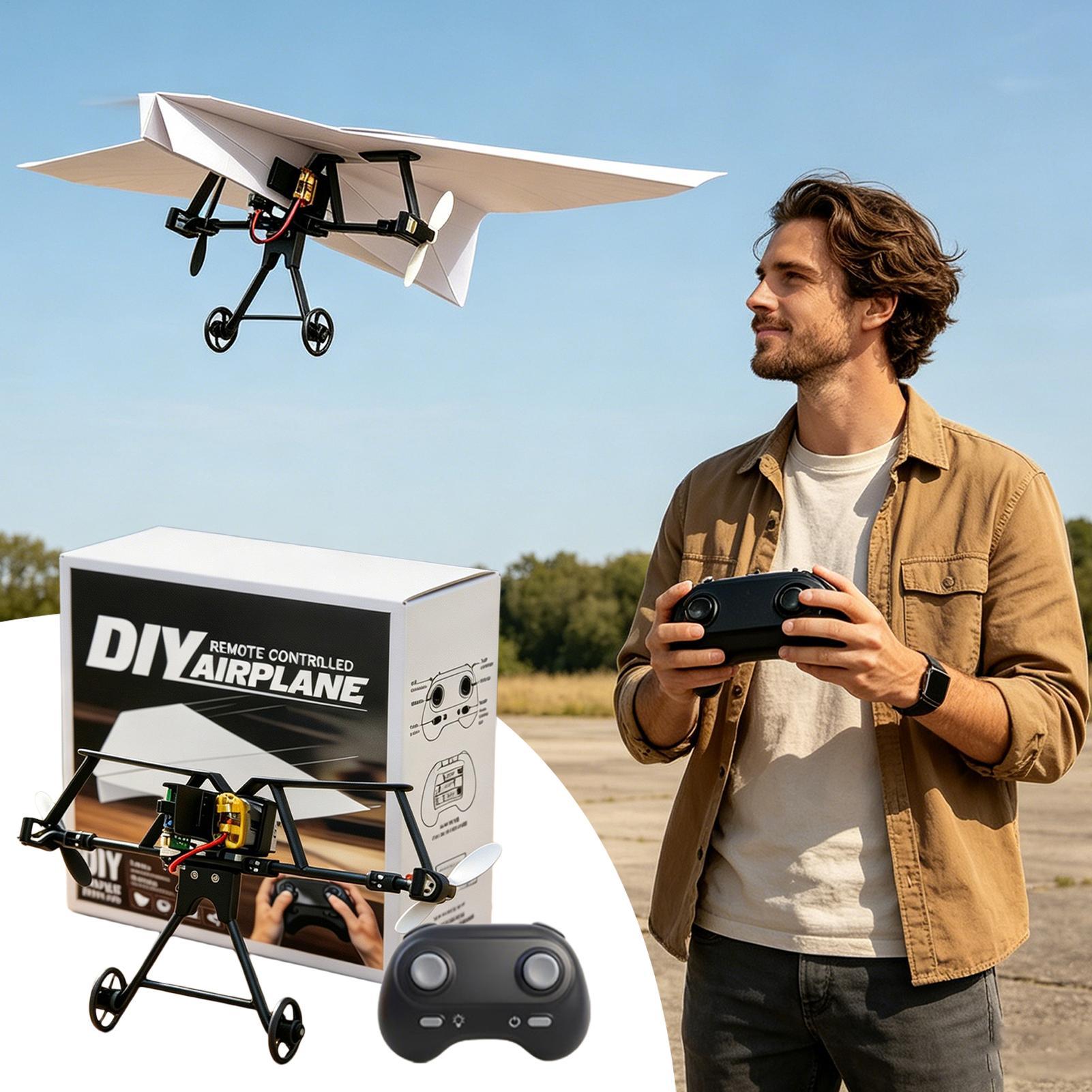 DIY RC Paper Airplane Kit Plan - огляд і ціна Plane Drone Rc