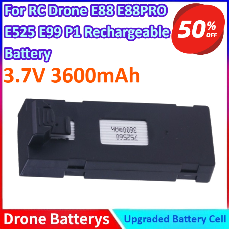 3.7V 3600mAh New Li-ion Batter - огляд і ціна Drone Rc E99