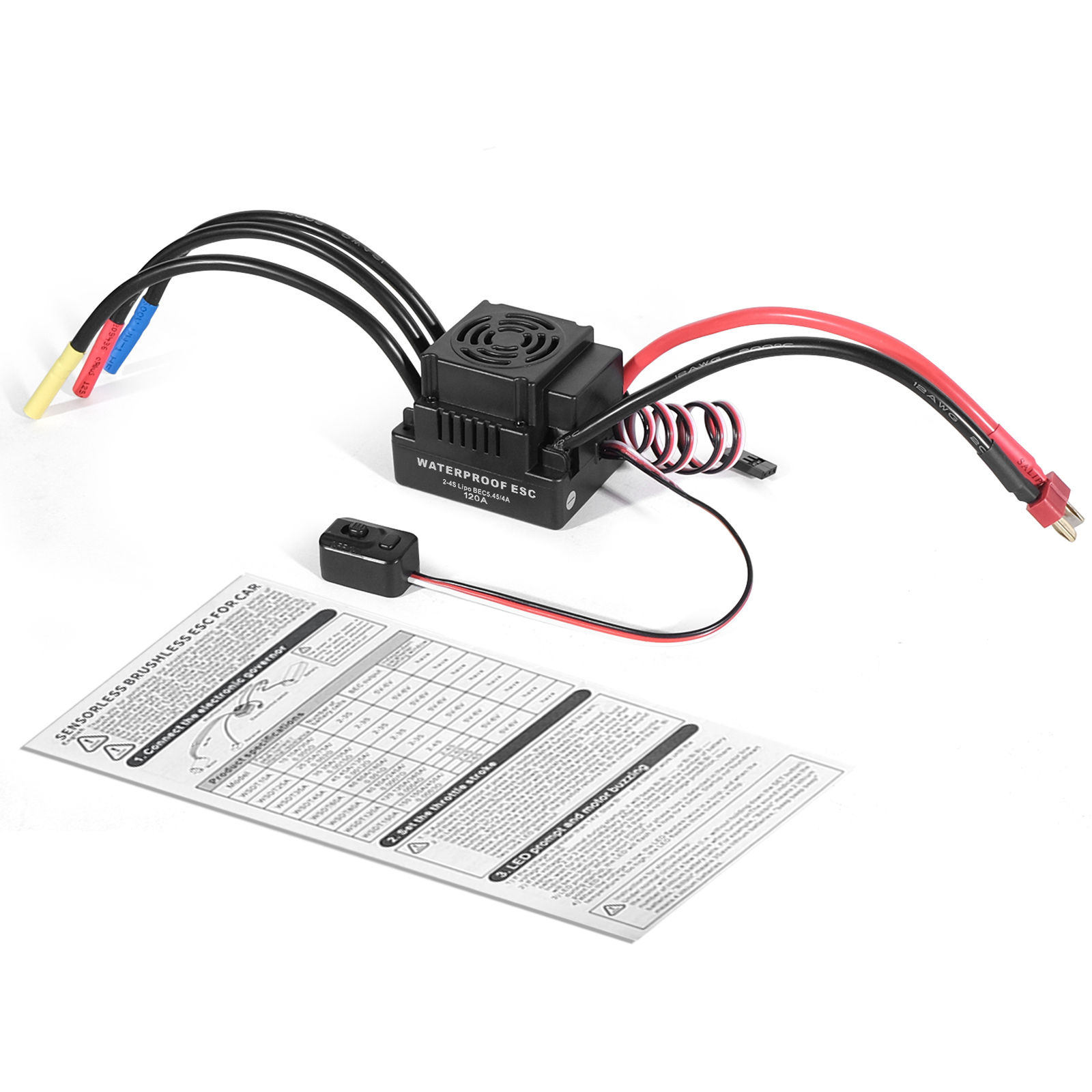 Upgrade Sensorless 120A Brushl - огляд і ціна Esc 4In1 Brushless