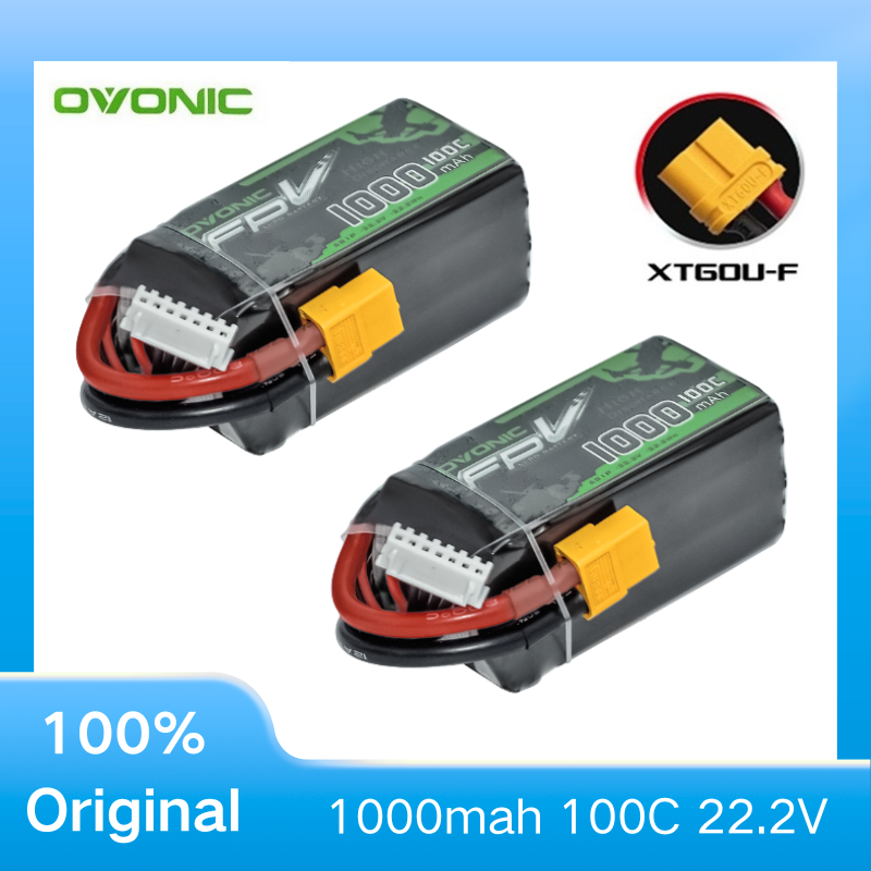 2Pcs OVONIC 1000mAh 100C 22.2V - огляд і ціна Drone Zll Rc