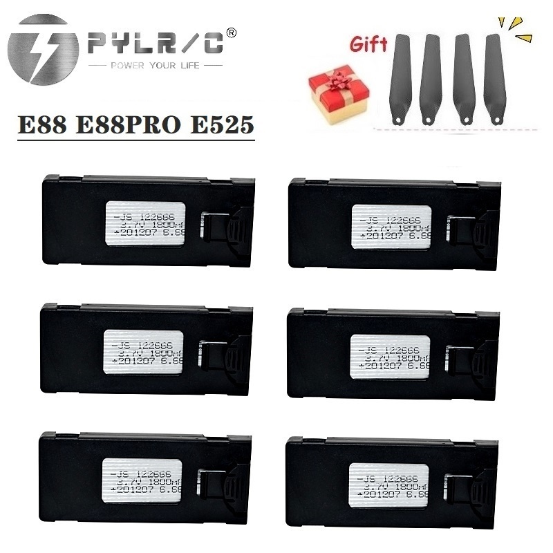 1/2/3/5/10Pcs 3.7V 1800Mah RC  - огляд і ціна Drone Rc E88 Pro