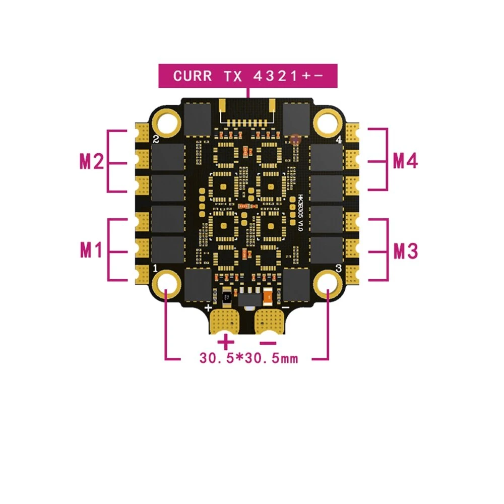 HAKRC 60A Blheli_32 2-6S 4 In  - огляд і ціна Esc 4In1 Brushless