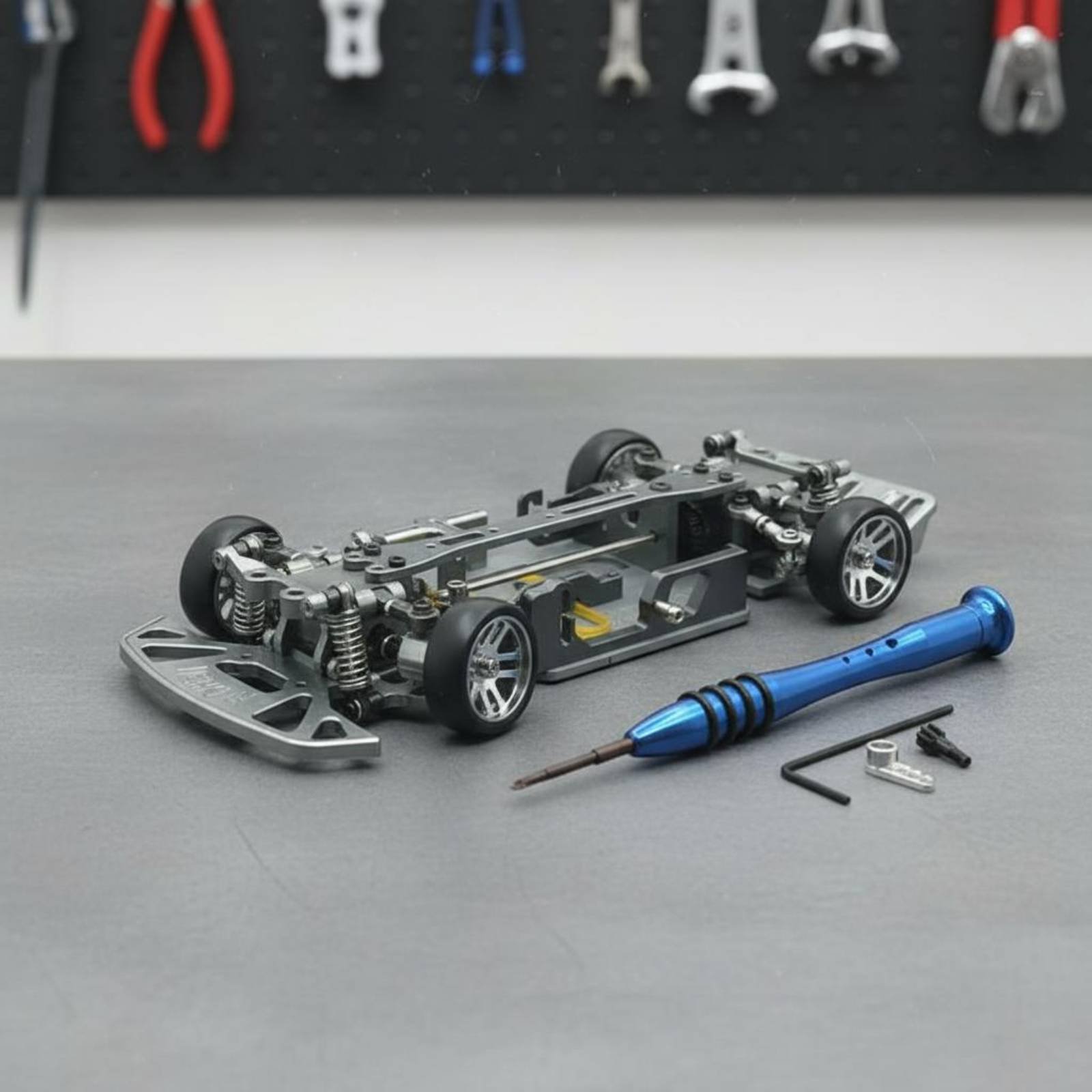 1/28 Scale RC Car Chassis Adju - огляд і ціна Rc Drift Car Kit