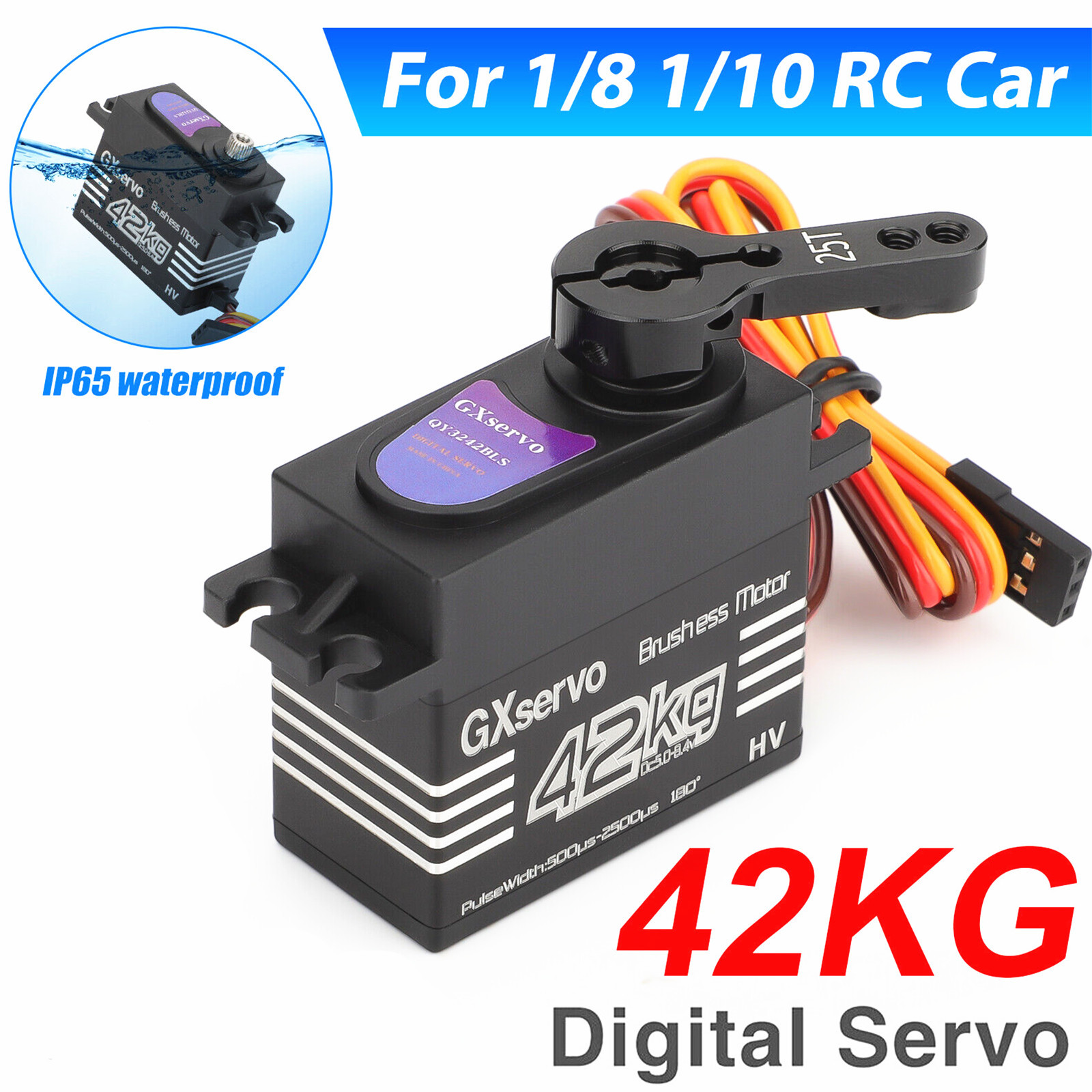 Brushless Motor 180° Metal Gea - огляд і ціна Rc Car Servo