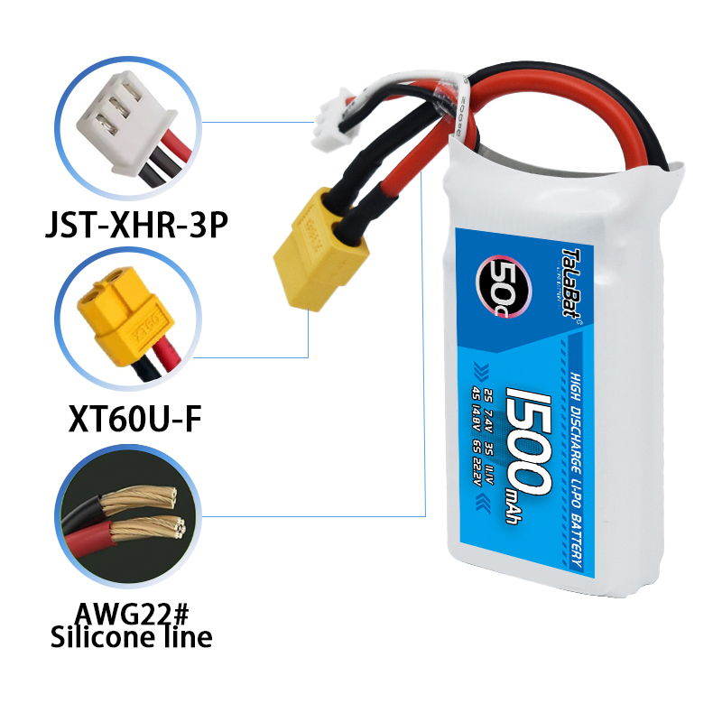 3Pcs TalaBat 50C 1500mAh 7.4V  - огляд і ціна Drone Zll Rc