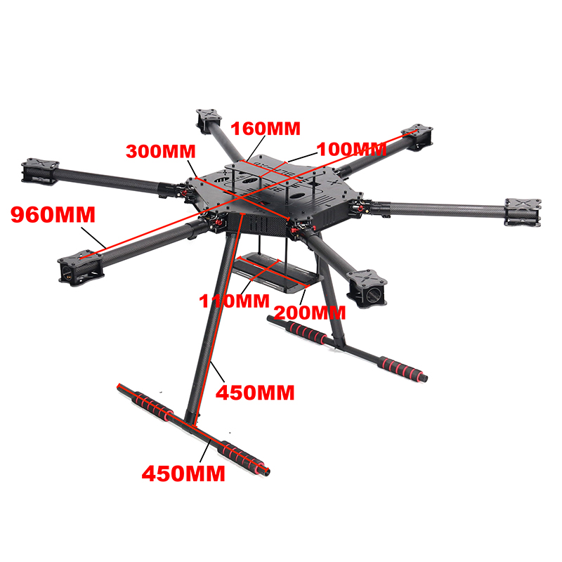 Angeltoy F960 Full Carbon Fibe - огляд і ціна Heavy Lift Drone Frame