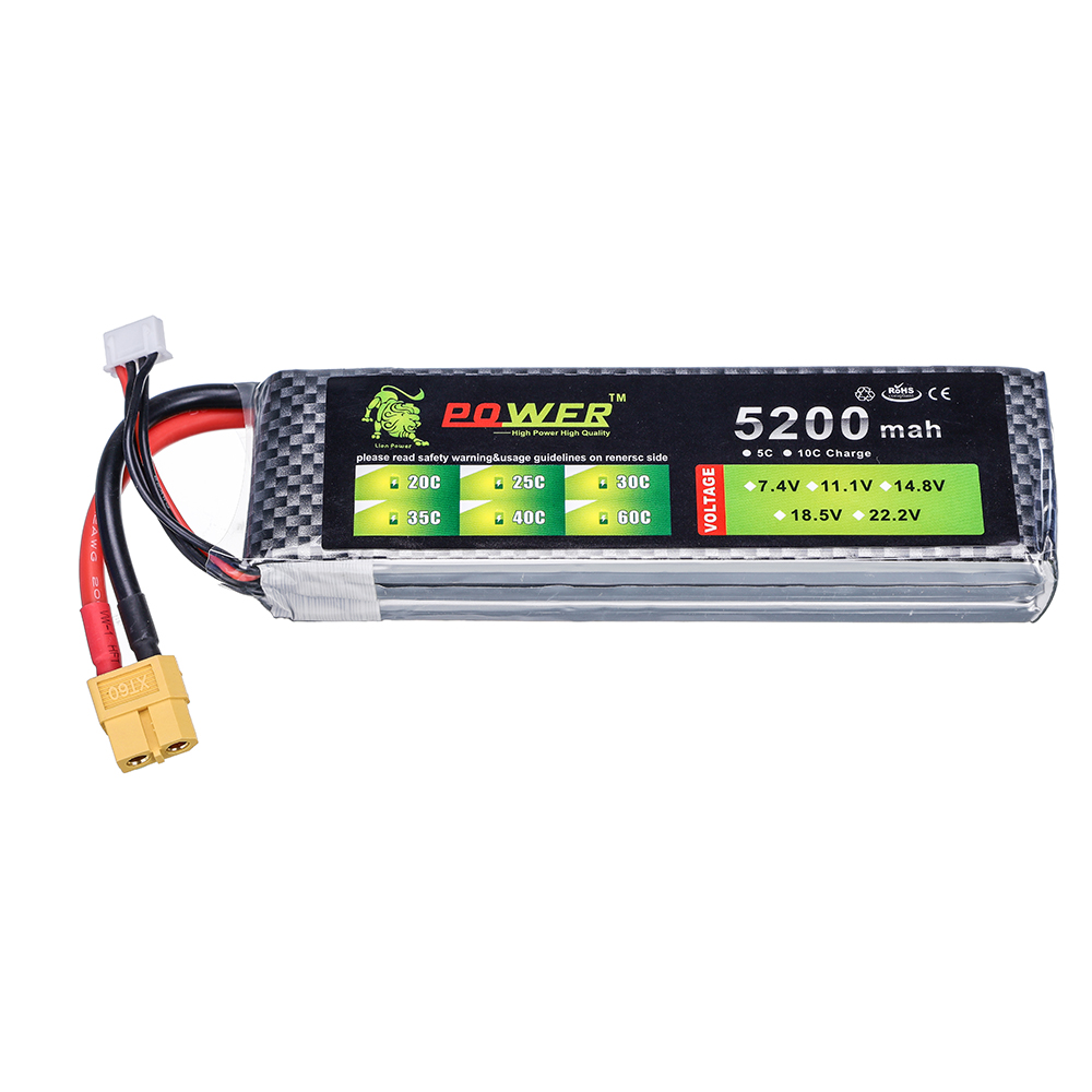 3S 5200mah 11.1V  60C Lipo Bat - огляд і ціна Drone Zll Rc