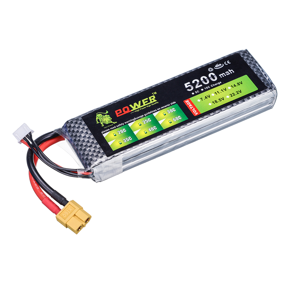 3S 5200mah 11.1V  60C Lipo Bat - огляд і ціна Drone Zll Rc