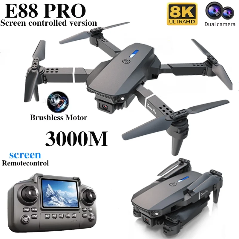 E88 PRO Drone with screen 4K H - огляд і ціна Drone Rc E88 Pro